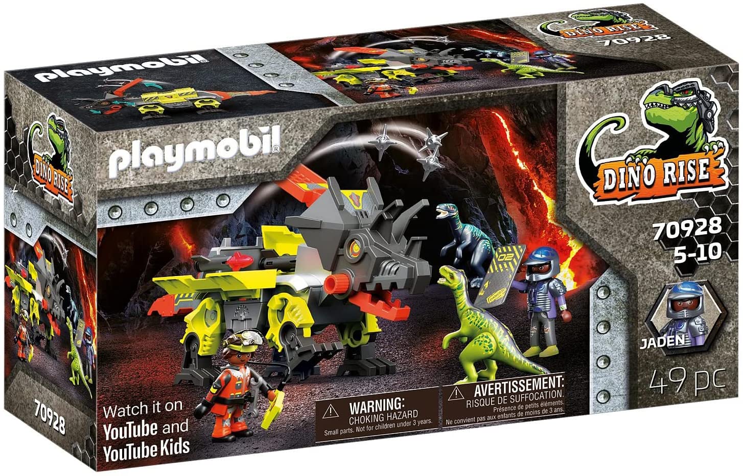 PLAYMOBIL Dino Rise 70928 Robo-Dino Battle Machine, Cannons and Catapult, Toy for Children from 5 Years