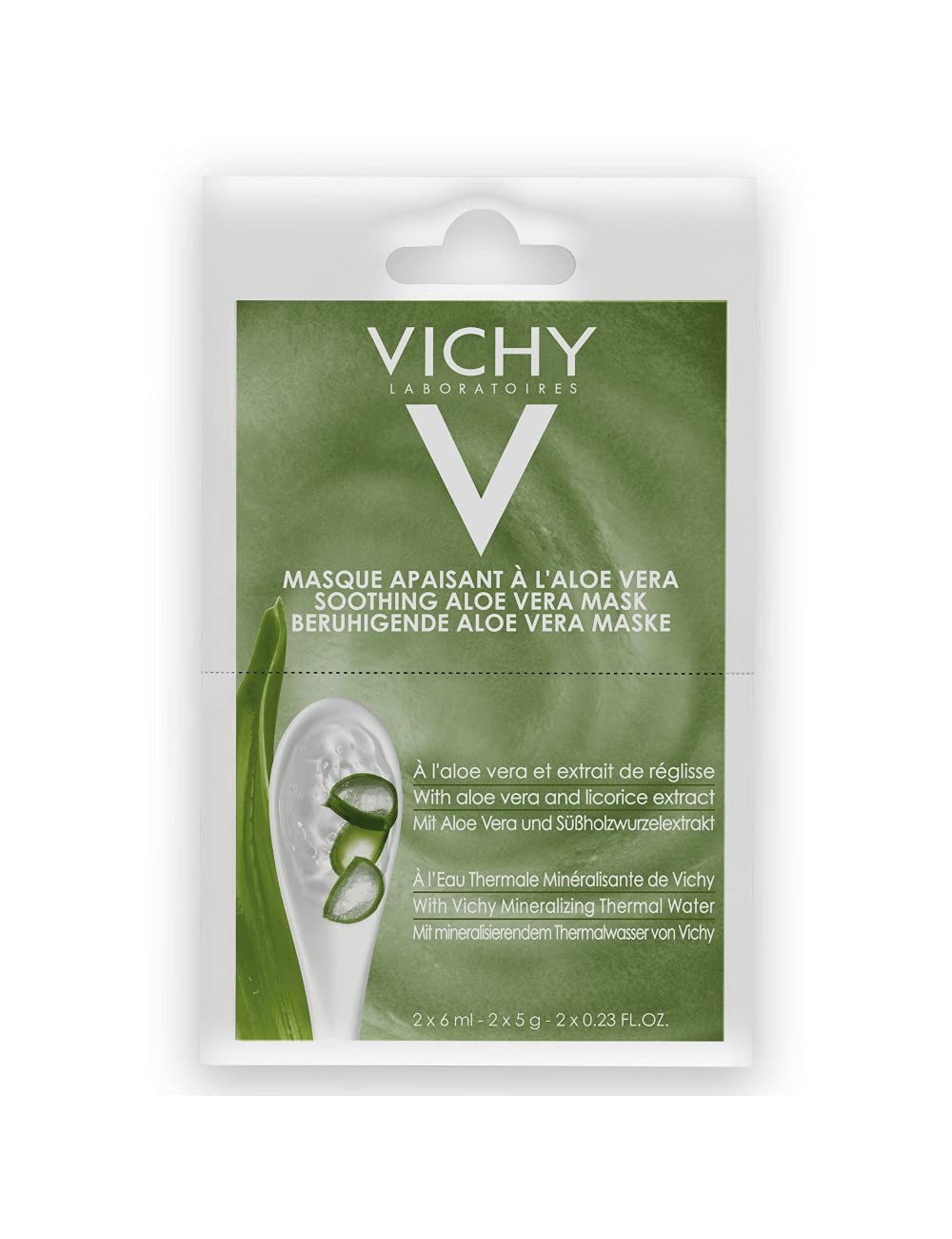 Vichy Soothing Aloe Vera Mask 2 x 6 ml, ‎farblos