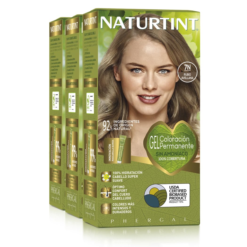 Naturtint Hair color without ammonia, with a high percentage of natural ingredients, 170 ml (x3)