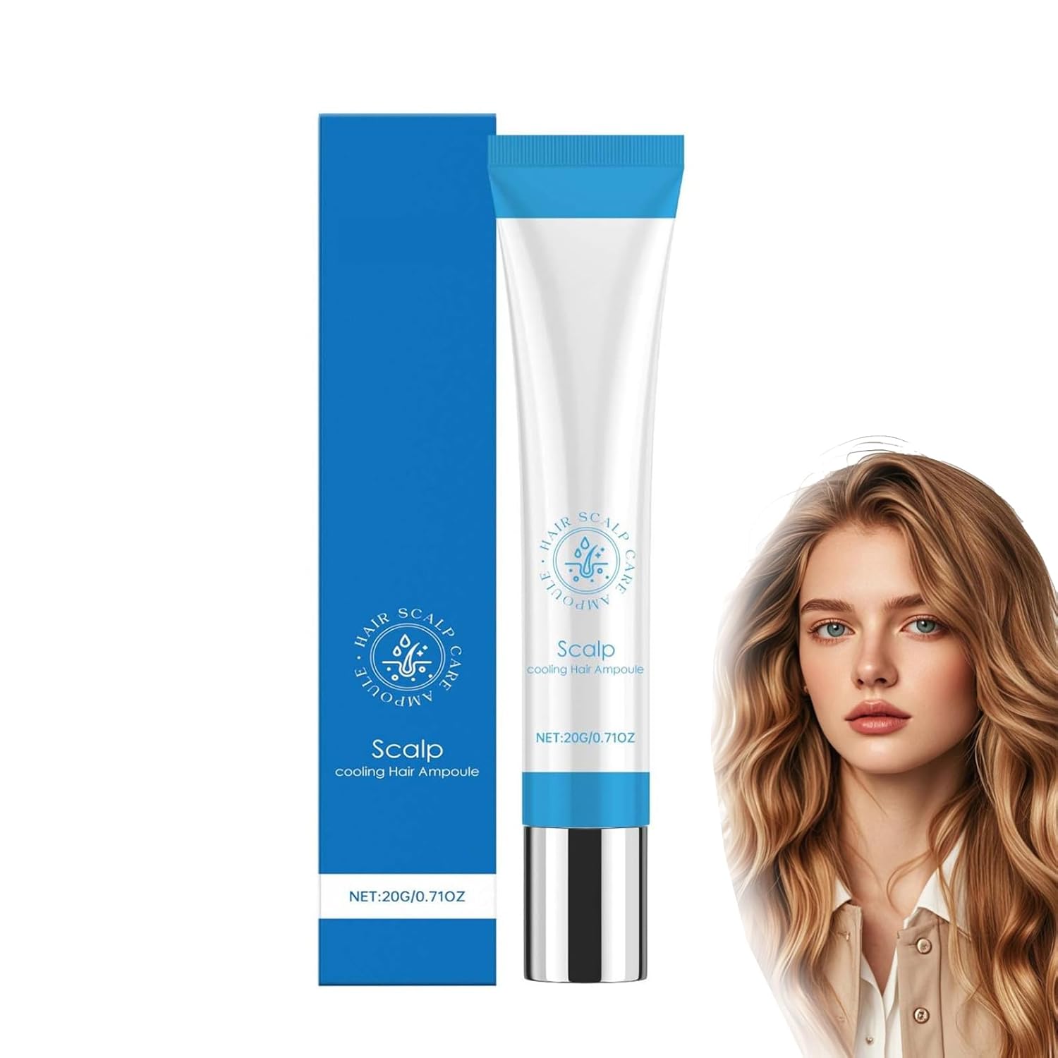 Hair Treatments, Seapuri Scalphy, 20 ml Hair Ampoule, Scalphy Cooling Hair Ampoule, Keep Scalp Clean and Non-greasy, Scalp Cooling Hair Ampoules (1 Piece)