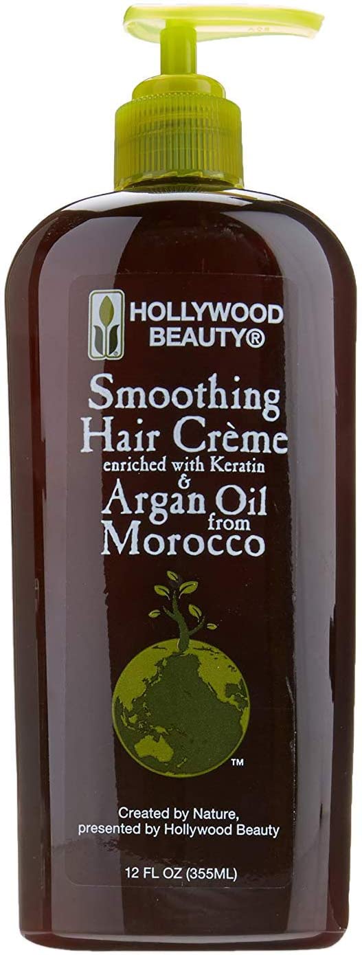 Hollywood Beauty Argan Oil Smoothing Hair Creme Enriched with Keratin