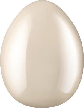 Ceramic egg, shiny white (11 cm), 1 piece