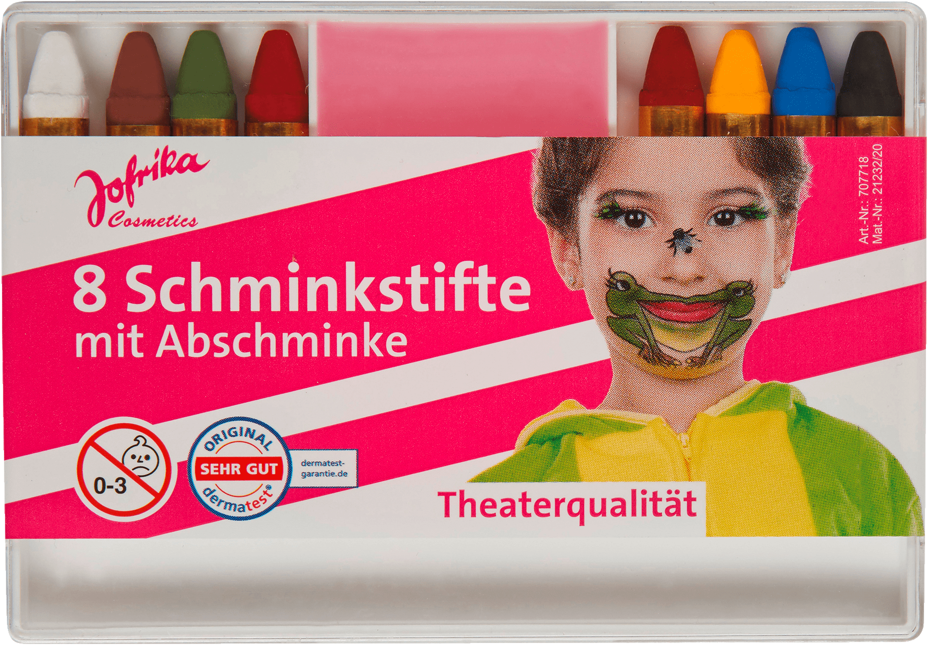 Jofrika 8 Make-Up Pencils M. Abschminke, 20 G