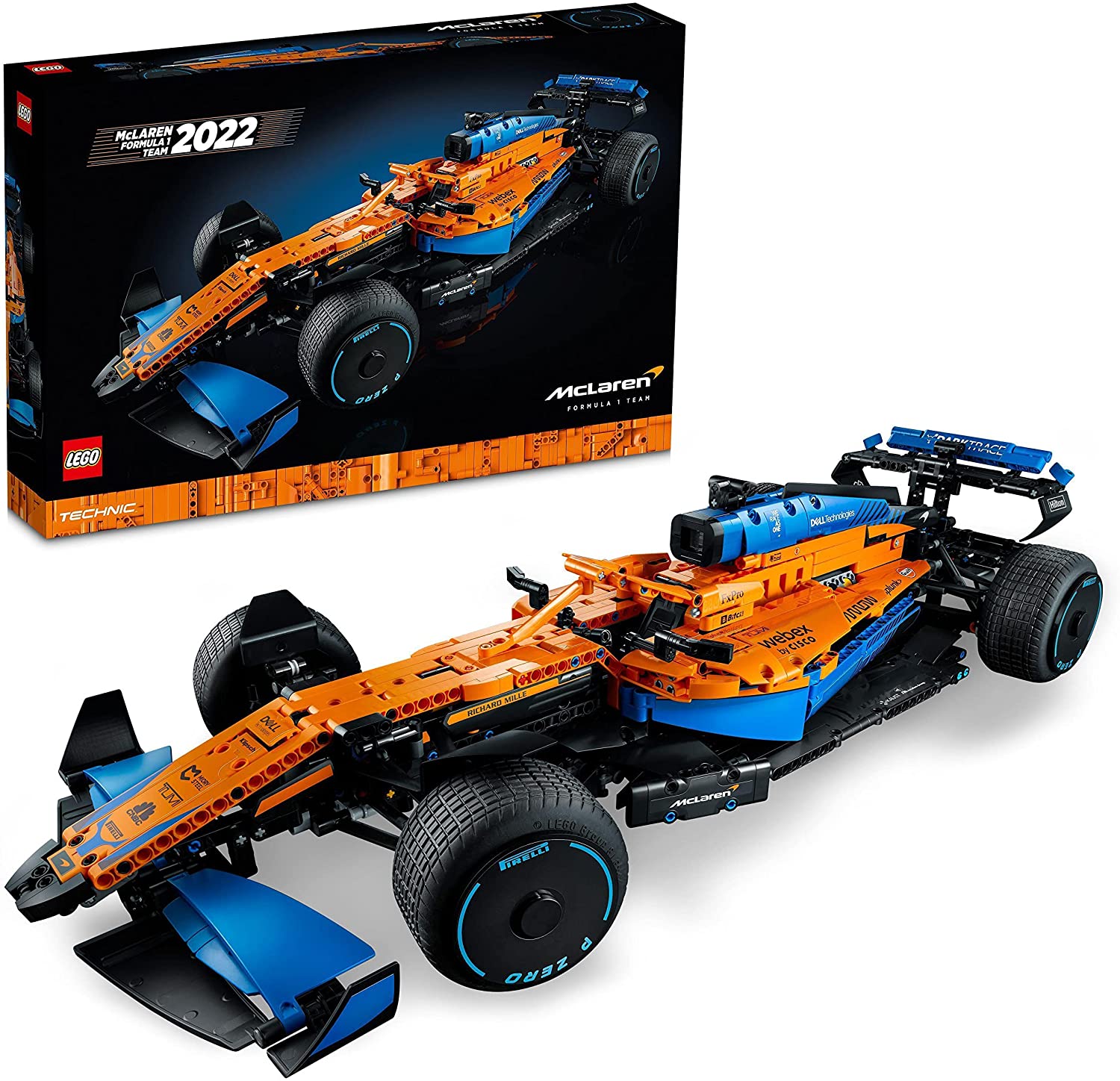 LEGO 42141 Technic McLaren Formula 1 Racing Car Model Kit, 2022 Model Car K