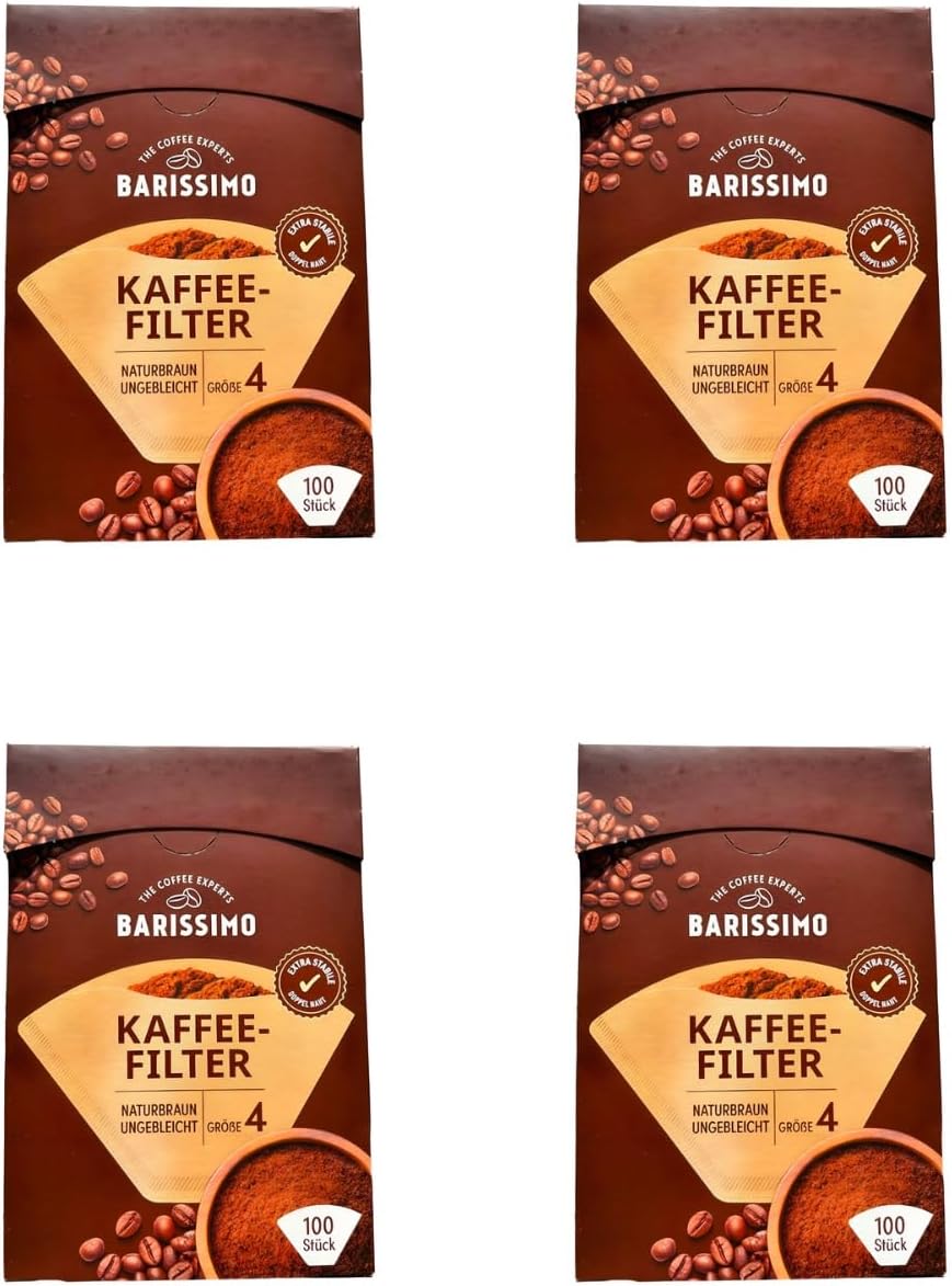 4 x 100 Barissimo Coffee Filters Size 4