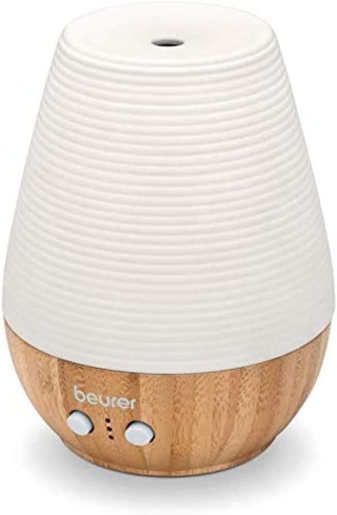 Beurer LA 40 Aroma Diffuser with Ultrasonic Atomiser with Wellness Light and Colour Changing Wood