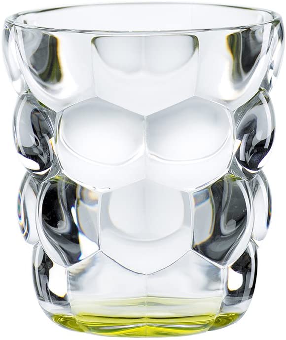 Spiegelau & Nachtmann, Set of 2 Universal Crystal Glass Cups 11oz Bubbles Green 100697