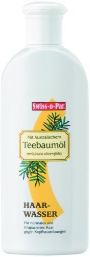 Swiss-o-Par Tea Tree Oil Hair Water 250 ml Against Head Releases, Dandruff and Oily Hair