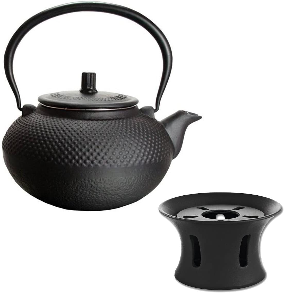 TS Exclusiv Cast Iron Teapot & Warmer Cast Iron 1.5 L Asia Japan Style Tea Strainer Tea Pot