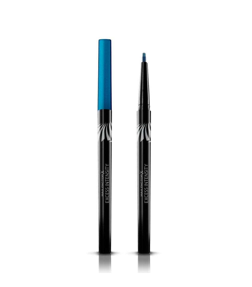 Max Factor Excess Intensity Longwear Eyeliner Cobalt - Waterproof Eyeliner for Turning - For The Perfect Eyeliner - Colour Blue - 1 x 2g