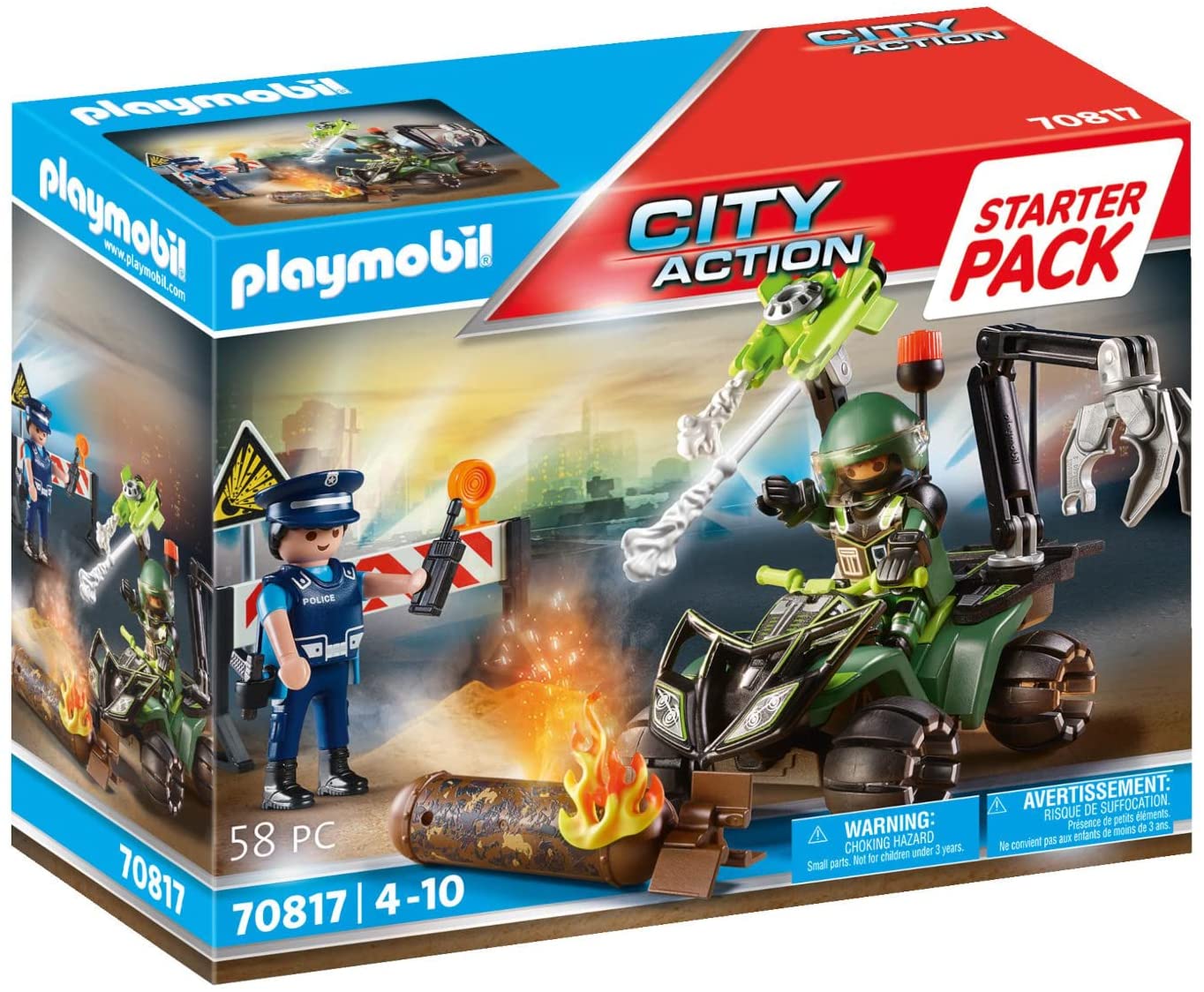 Playmobil Starter Pack Police: Hazard Training