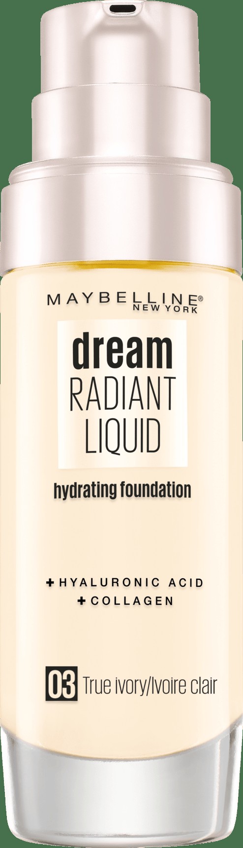Maybelline Dream Radiant Liquid Make-Up 03 True Ivory, 30 Ml