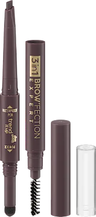 Eyebrow pencil 3in1 Brow\'fection Expert 040 Dark Chocolate Brown, 0.4 g