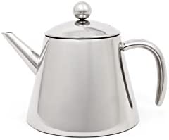 Bredemeijer LV01521 Double Walled Tea Pot 1.2 Litres 220 x 155 x 160 mm Stainless Steel
