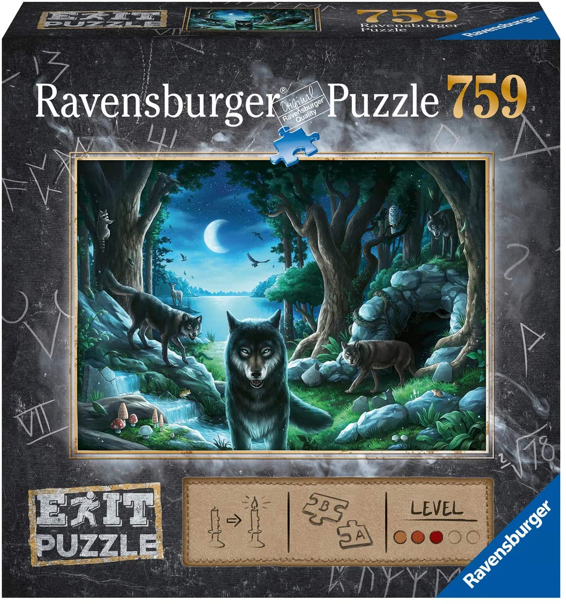 Ravensburger Puzzles, Wolf Stories Exit Puzzle 759 Pieces, -