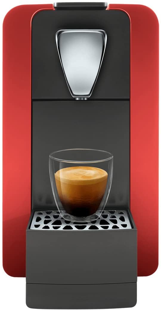 Cremesso Compact One II Glossy Red Coffee Capsule Machine for the Cremesso System