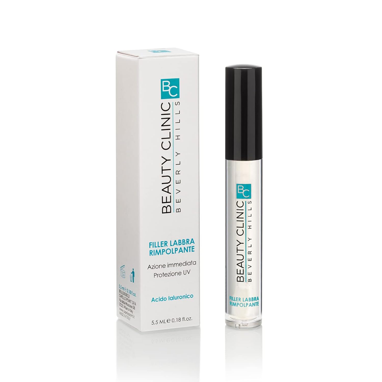 Beauty Clinic Lip Filler Hyaluronic Acid Based Instant Volume Effect for Plump and Plumped Lips, Moisturises and Protects Lips