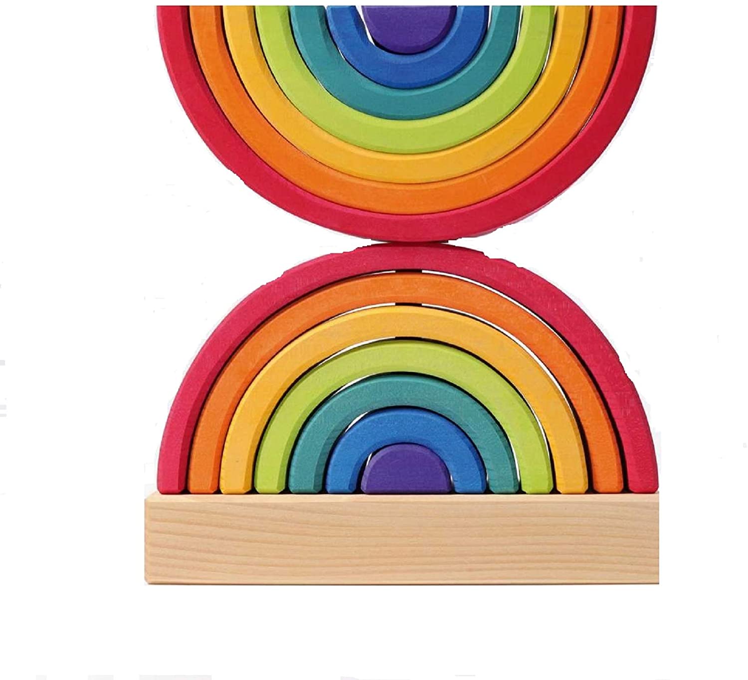 Grimms Toys Stacking Tower Rainbow