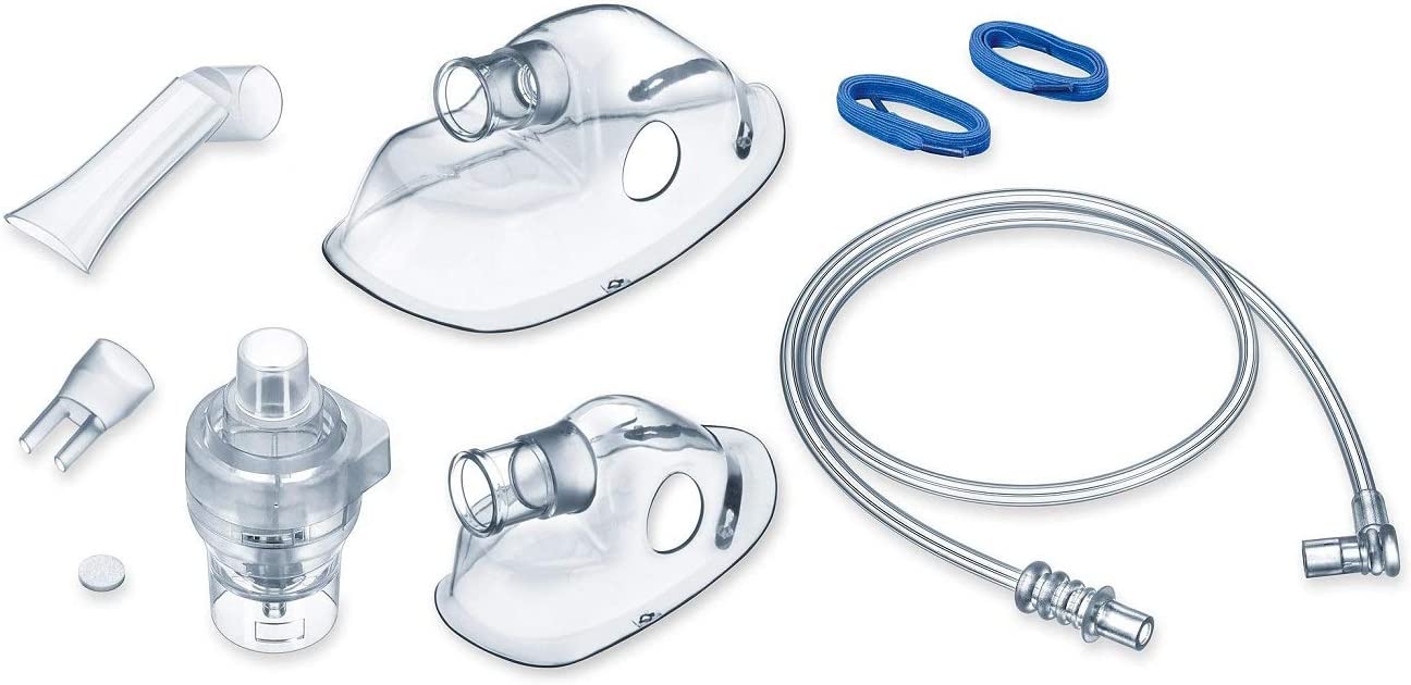 Beurer IH 60 / 58 Year Pack, Accessory for Inhaler with DC Compressor Compressed Air Technology, Disinfectable, Mouth and Nose Piece, Nebuliser
