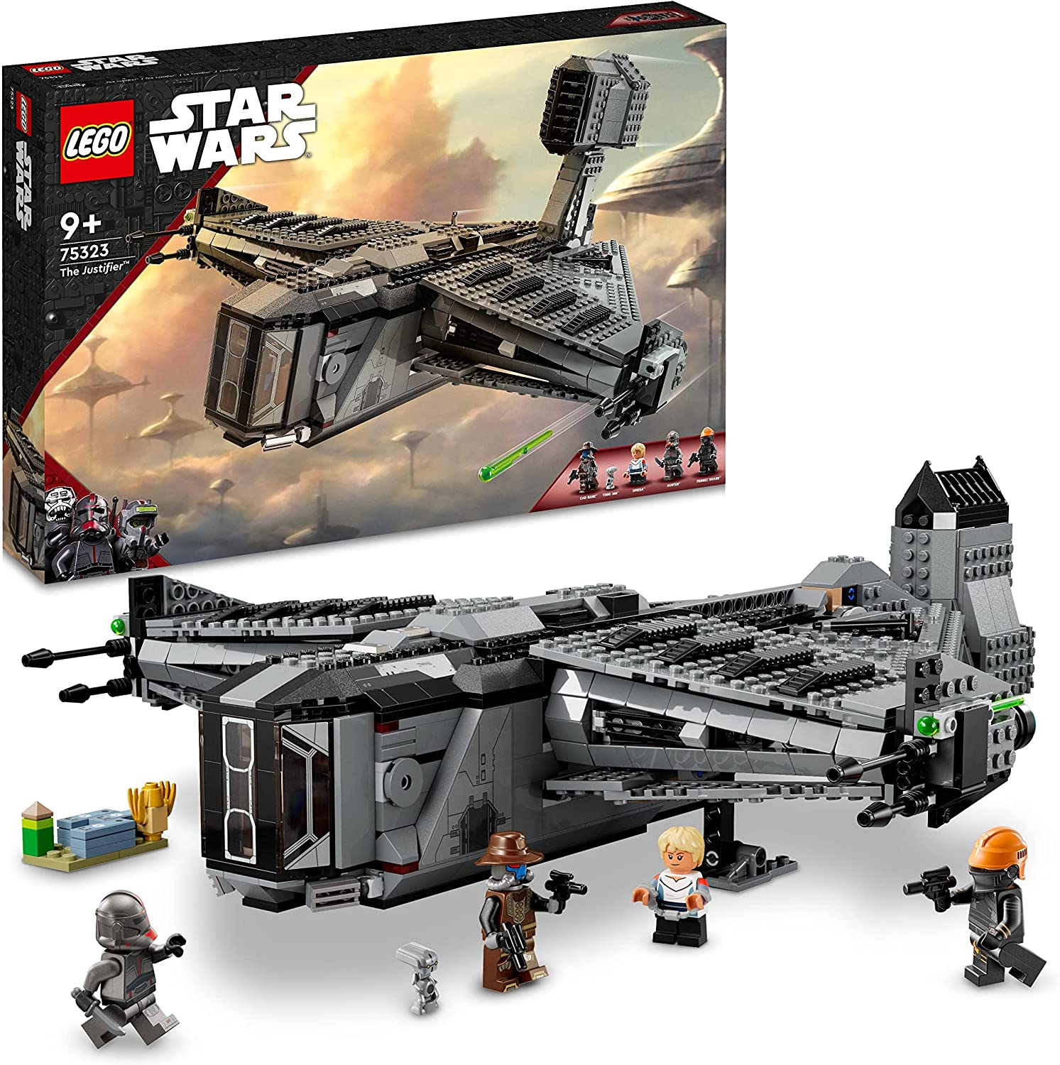 LEGO 75323 Star Wars The Justifier, Buildable Toy, Starship with Cad Bane Mini Figure and Droid Todo 360, The Bad Batch Set, for Children