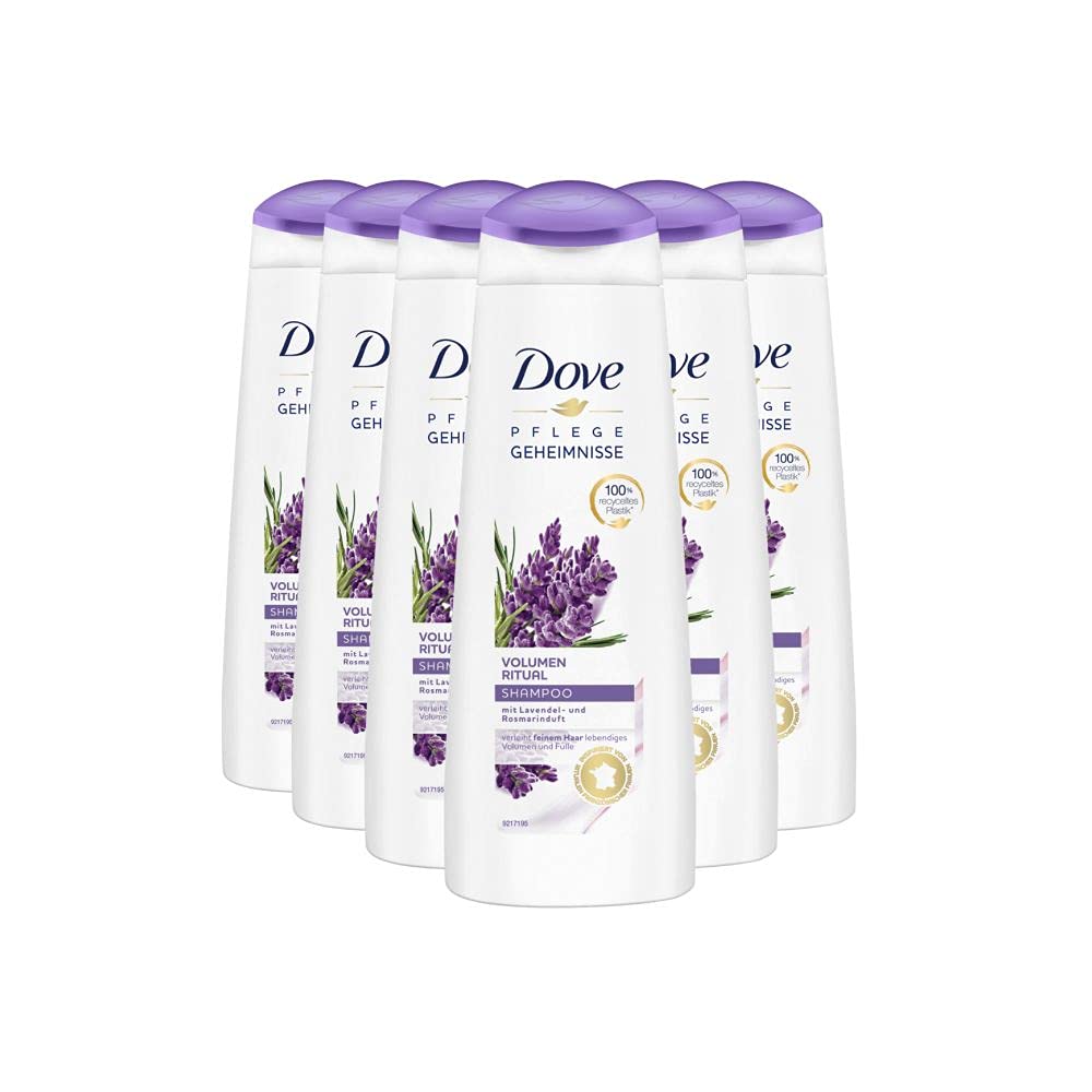 Dove care secrets volume ritual shampoo, pack of 6 (6 x 250 ml)