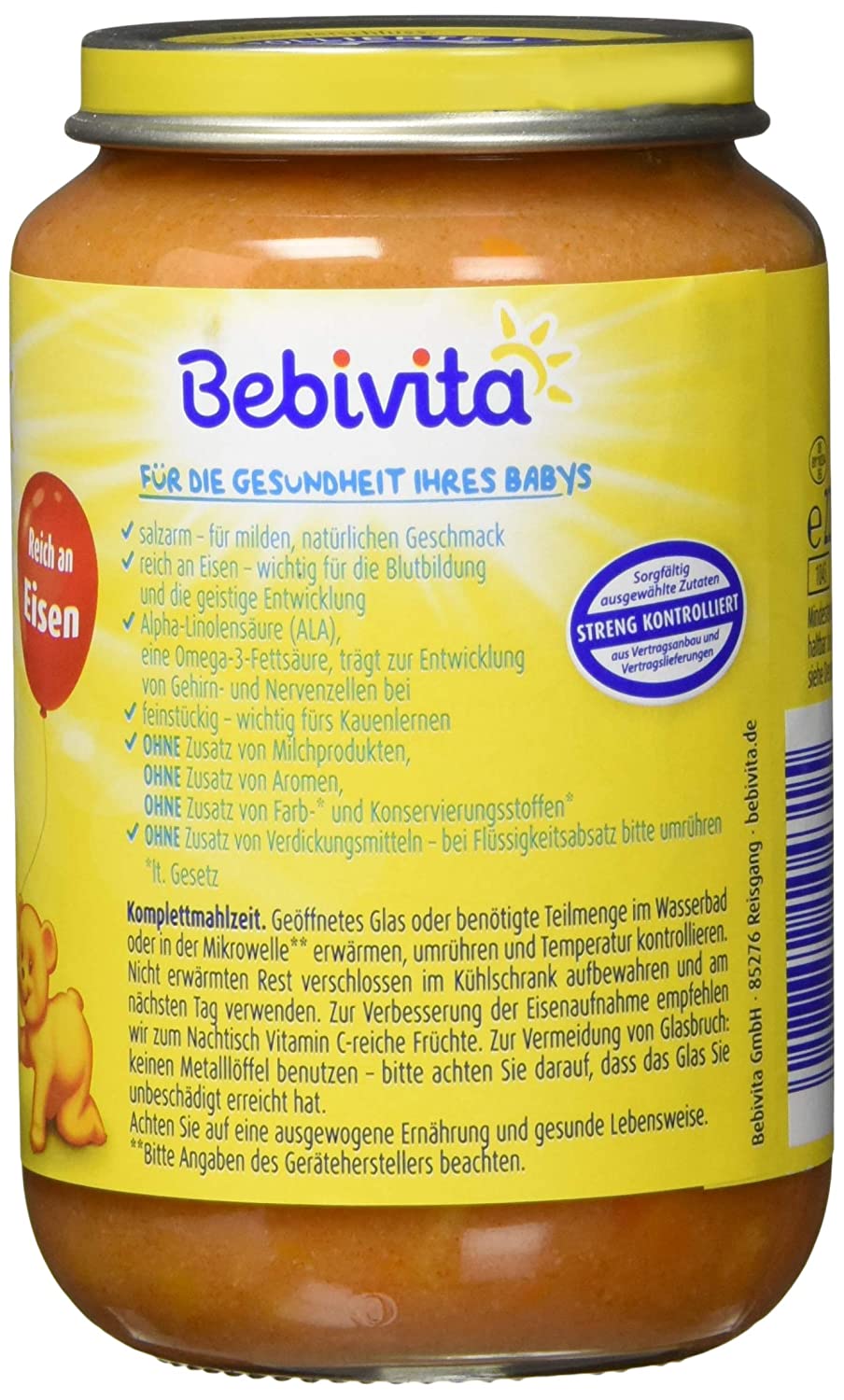Bebivita Spaghetti Bolognese, 6er Pack (6 x 220 g)