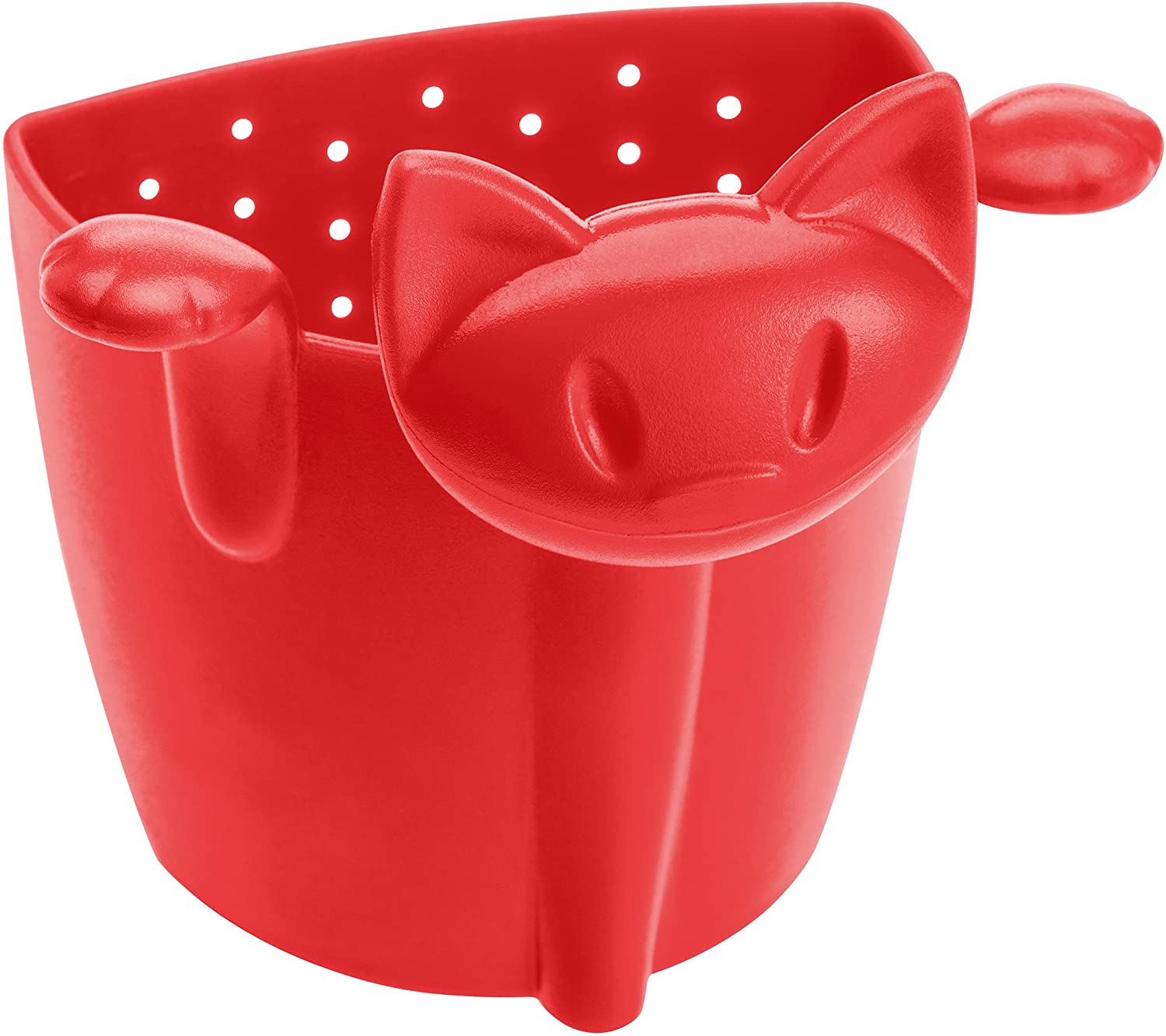 Koziol Cup Tea Strainer Mimmi Cat, Red, Plastic