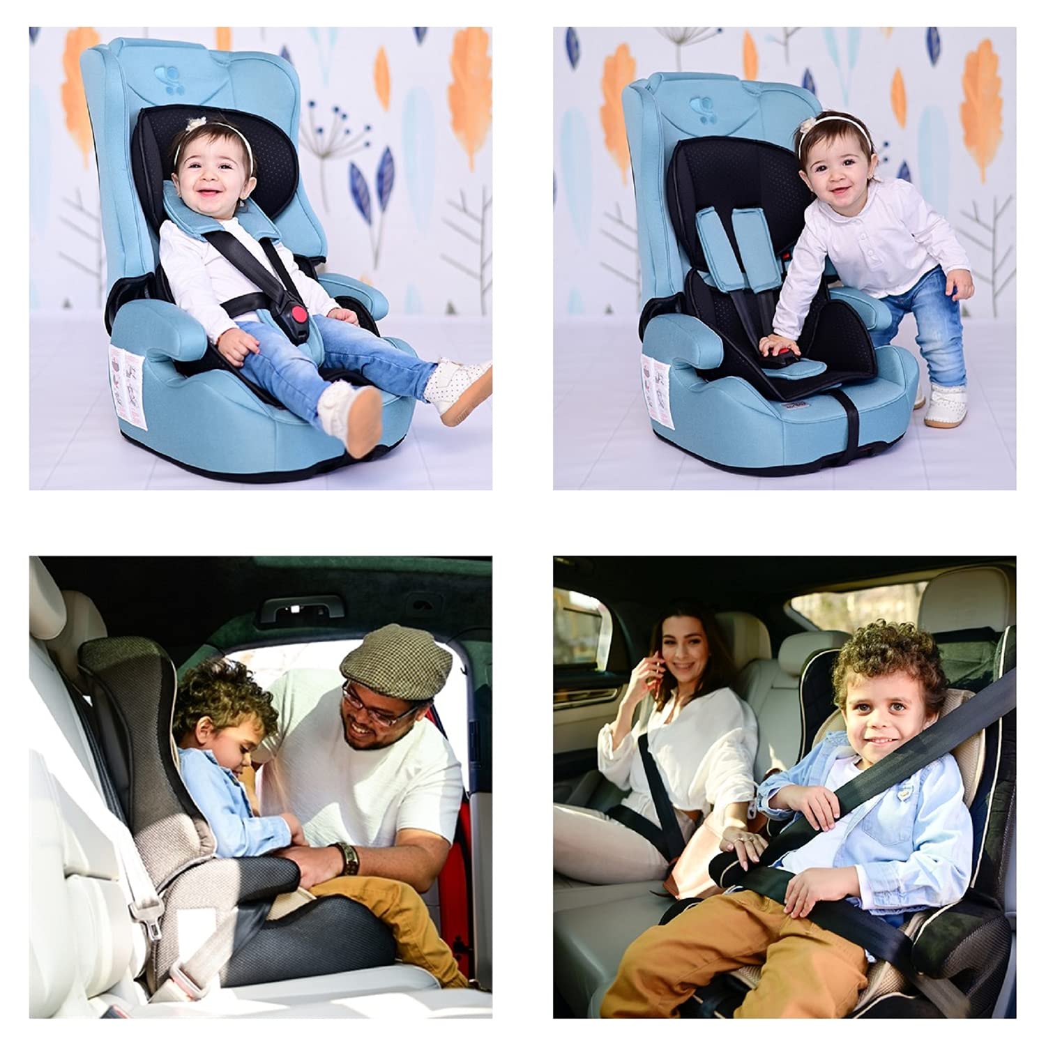 Lorelli Explorer Child Seat Group 1/2/3 (9-36 kg) High Removable Backrest Pink