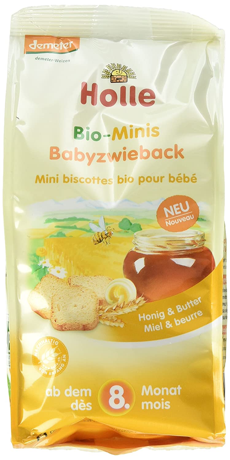 Holle Bio-Minis Babyzwieback, 5er Pack (5 x 100 g)