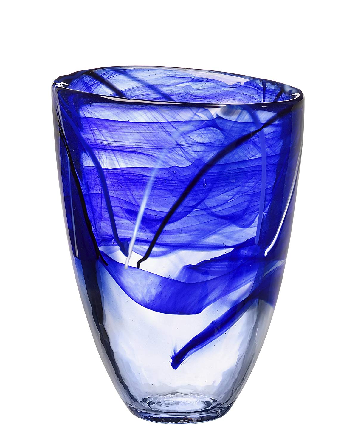 Kosta Boda Contrast Vase Blue