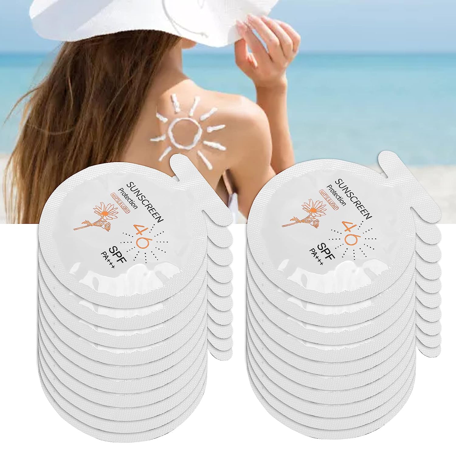 Sun Cream Travel Size Sun Cream Mini Sun Protection for Body Moisturising Travel Sun Protection Waterproof Sweatproof