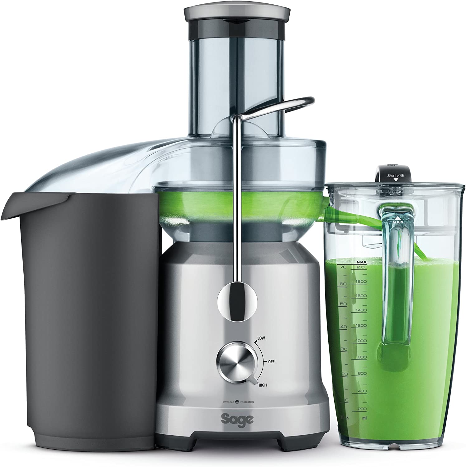 Sage by Heston Blumenthal BJE430SIL the Nutri Juicer Cold Fountain Centrifugal Juicer - Silver - New Model
