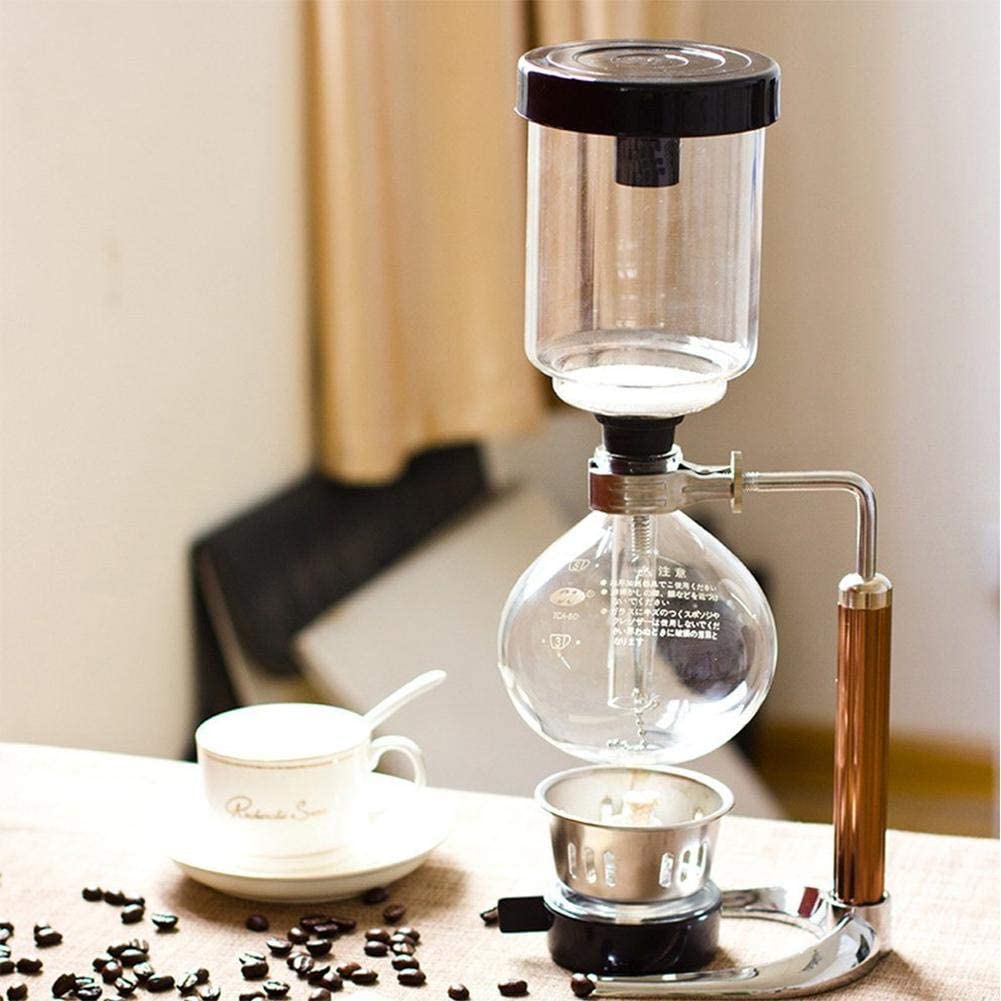 Waterfail Glass Jug 3 Cups Siphon Pot Coffee Pot Set Filtered Siphon Coffee Maker Teapot Heat Resistant Household Pot