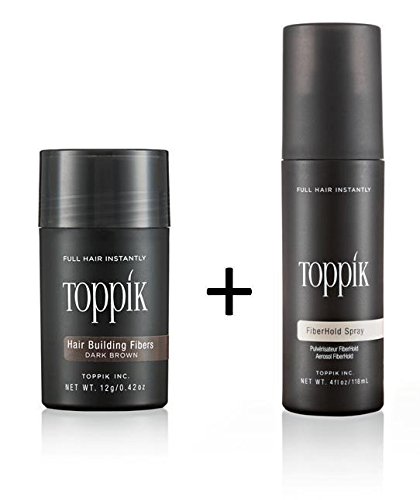 Toppik Set 12 g Hair Fibres + Fixier Spray 118 ml Hair Thickening Scattered Hair, Medium Blonde, ‎mittelblond blonde) (medium