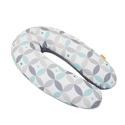Badabulle Fluffy Nursing Pillow & Pregnancy Pillow 150 cm Including Cover Ergonomic Shape
