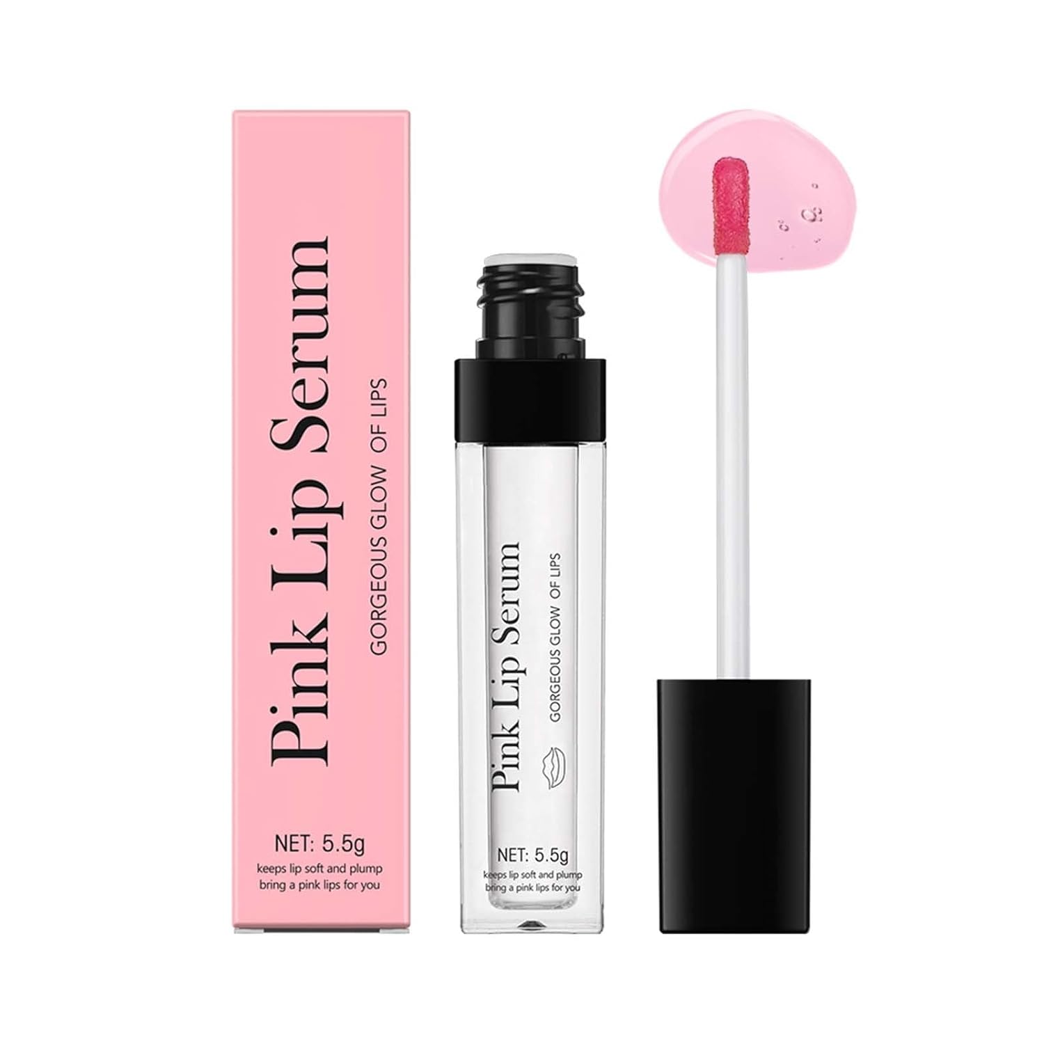 Pink Lip Serum, Pink Lip Serum Plumper, Magic Color Changing Lip Gloss, Hydrating Pink Lip Plumper, Color Changing Lip Oil, Pink Lip Serum Lip Tint, Long Lasting Moisture