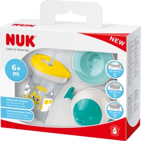 NUK Drinking learning set Evolution, yellow/turquoise, from 6 months, 1 pc