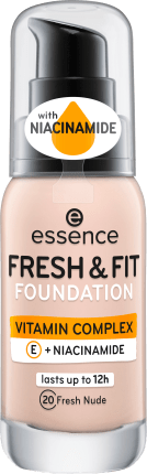 essence cosmetics Make-up FRESH & FIT FOUNDATION 20, 30 ml