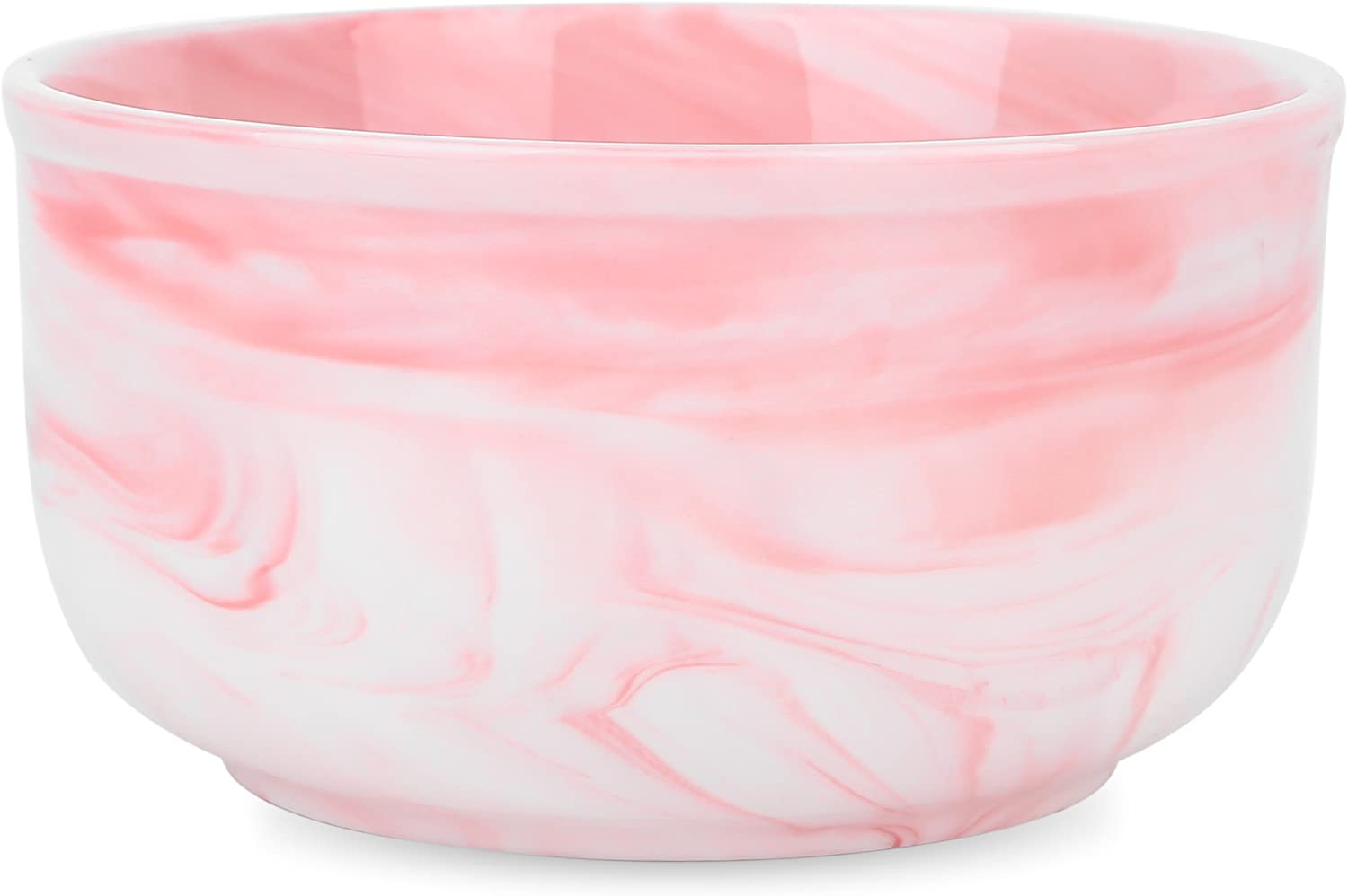 vancasso Set of 3 porcelain bowls in 3 sizes, soup bowls, cereal bowls, snack bowls, dip bowls, diameter 15/12/9.4 cm, spiral decoration, pink