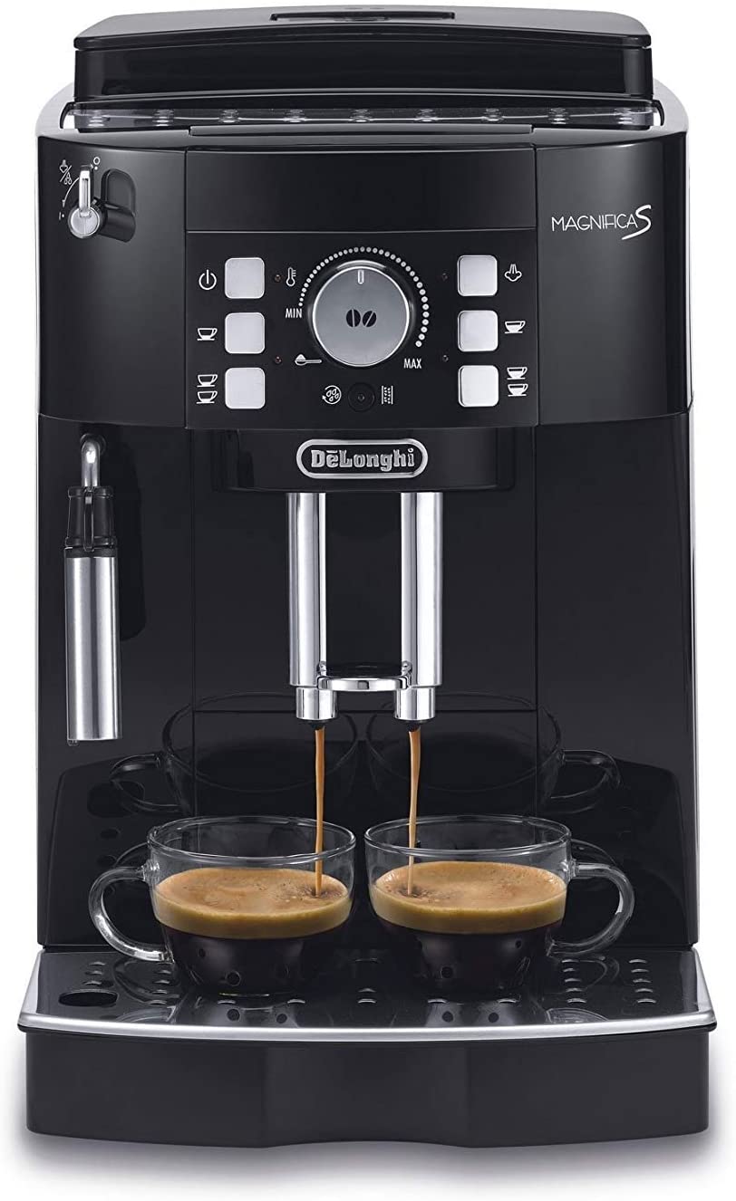 DeLonghi Magnifica S ECAM 21.117.B - coffee makers (freestanding, Coffee beans, Ground coffee, Fully-auto, Cappuccino, Espresso, Drip coffee maker, Black)