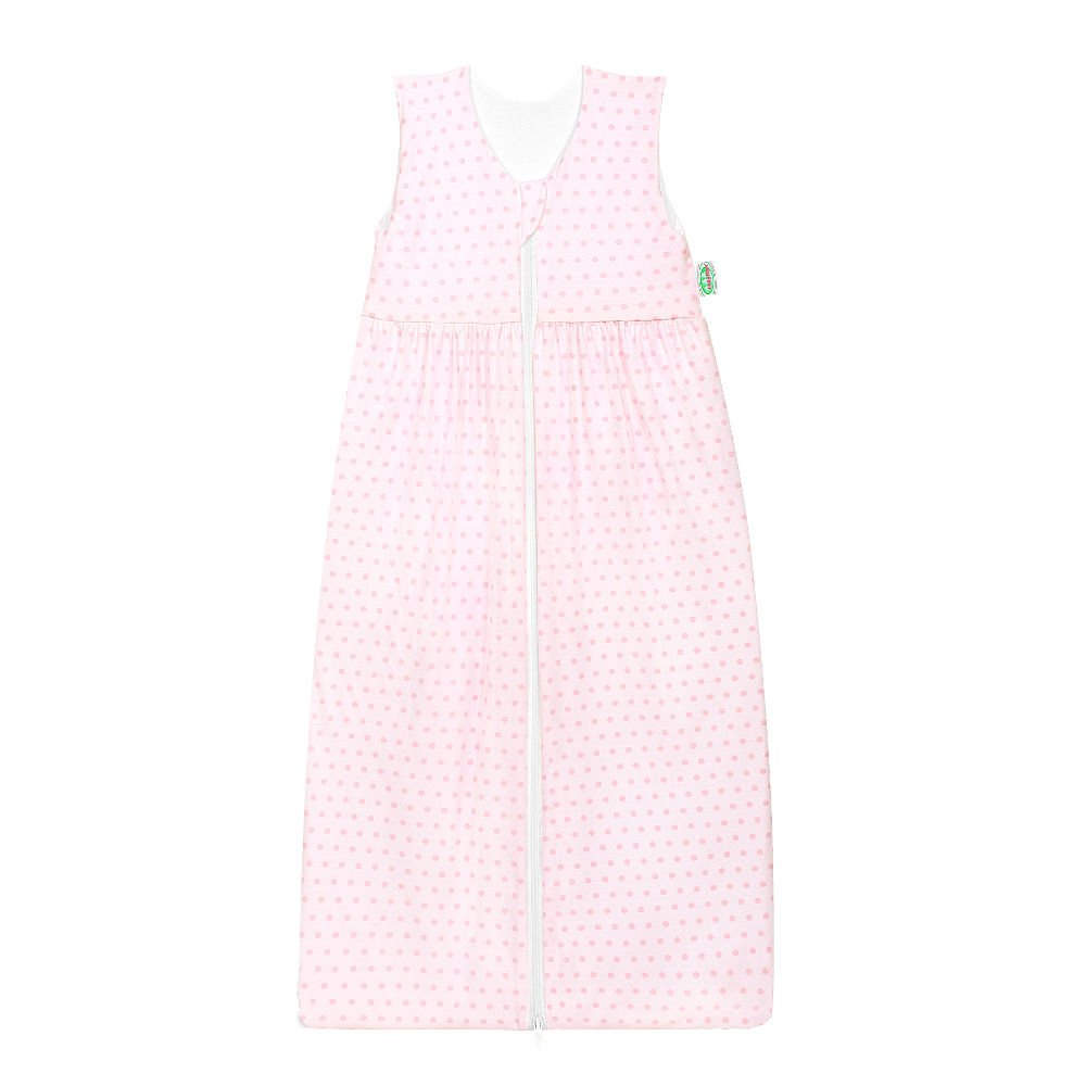 Odenwälder jersey sleeping bag Anni Springing Dots Rose Quartz – Size: 70