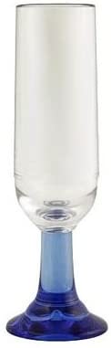See Strahl durch Click Clack Da Vinci Champagnerflöte, 170 ml (6 oz), Pacific Blue