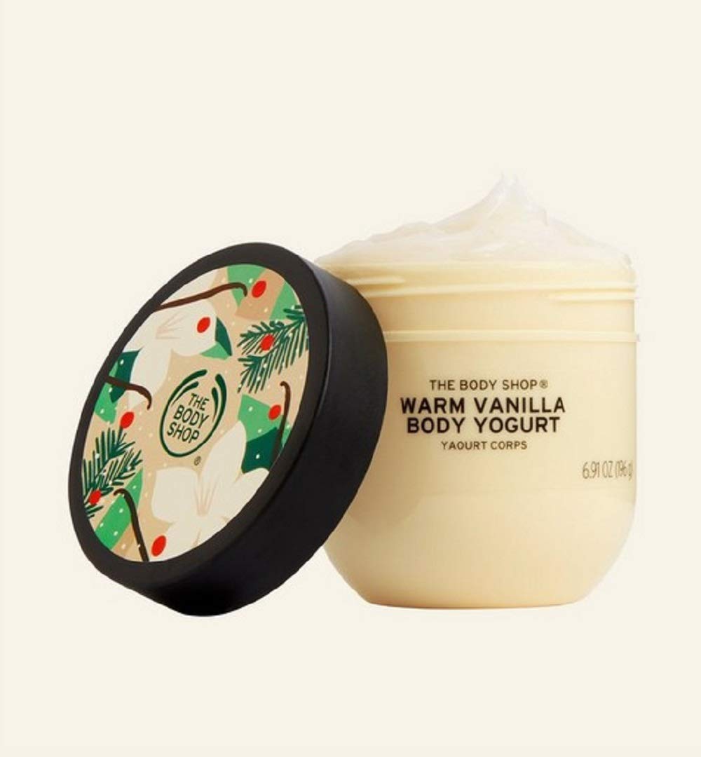 The Body Shop Warm Vanilla Festive Body YOGURT 196 g Special Edition Set 2020 Moisturiser Warm Vanilla Fragrance Vegan