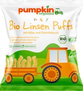 Snack Linsen Puffs mit Käse & Schnittlauch, 20 g