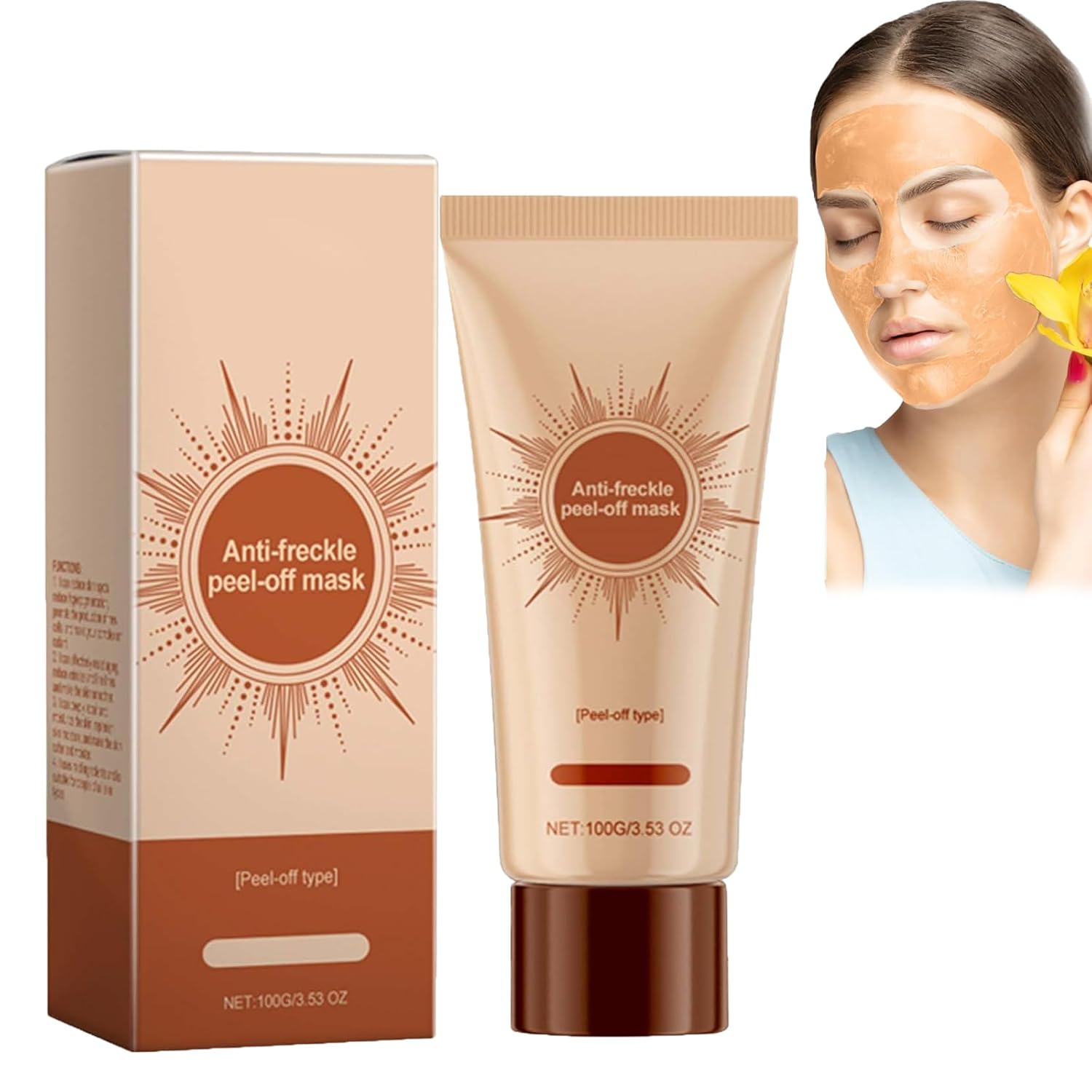Parowu Brightening and Stain Removal Face Mask, Parowu Herbal Spots Peel-Off Face Mask, Parowu Herbal Spots Peel-Off Face Mask, Brightening and Rejuvenating Freckle Mask