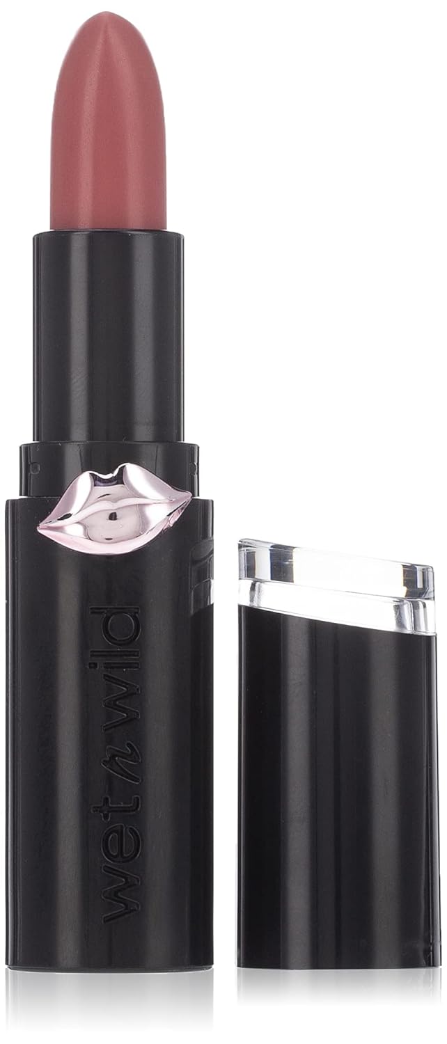 wet n wild, Megalast Lipstick, Long-Lasting Moisturizing Matte Lipstick, Extra Fine Formula with Micro Balls, Natural Extracts, Coenzyme Q10, Vitamin A & E, Into the Flesh