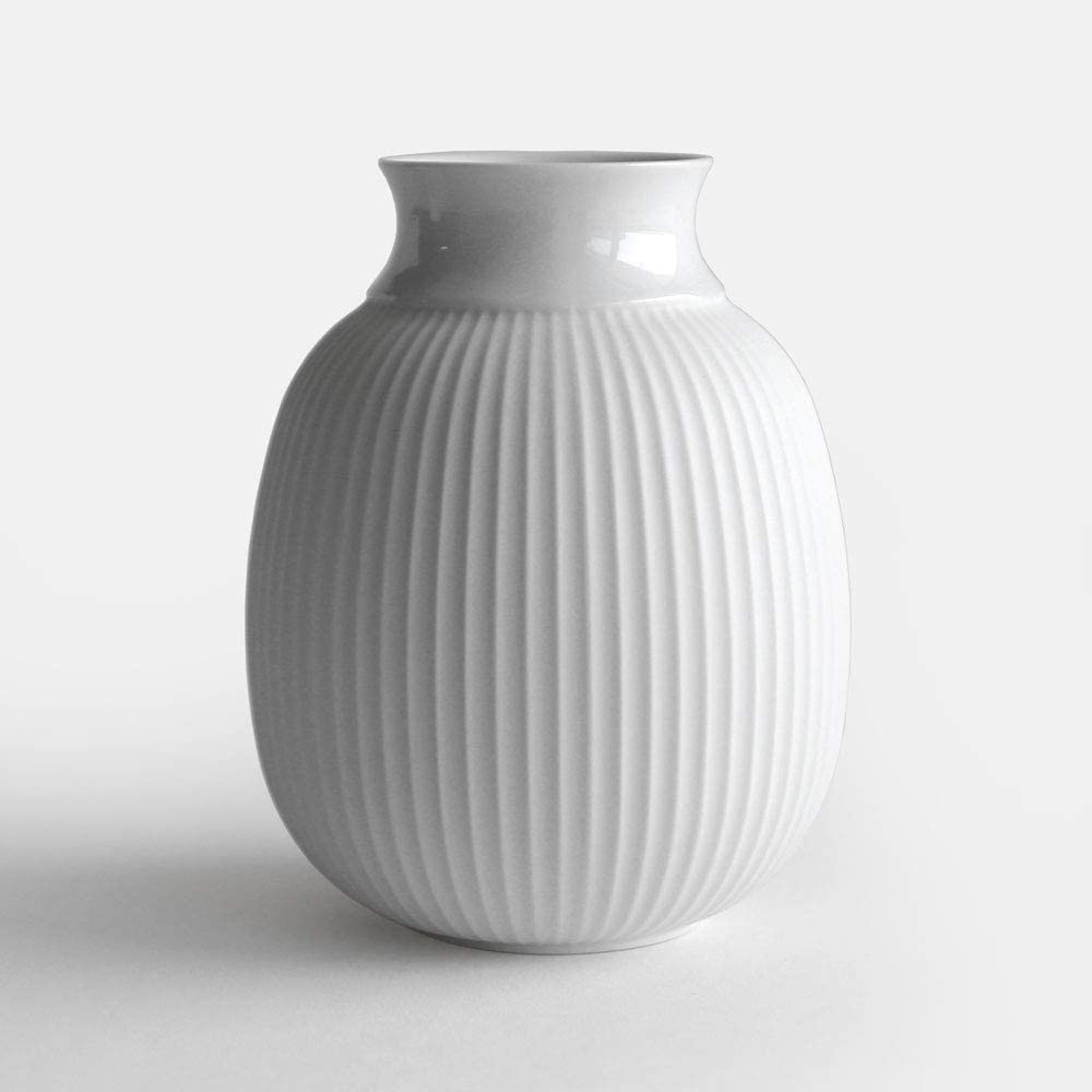 Lyngby Porcelain Lyngby Vase, Porcelain, Bianco, 14 x 14 x 17.5 cm