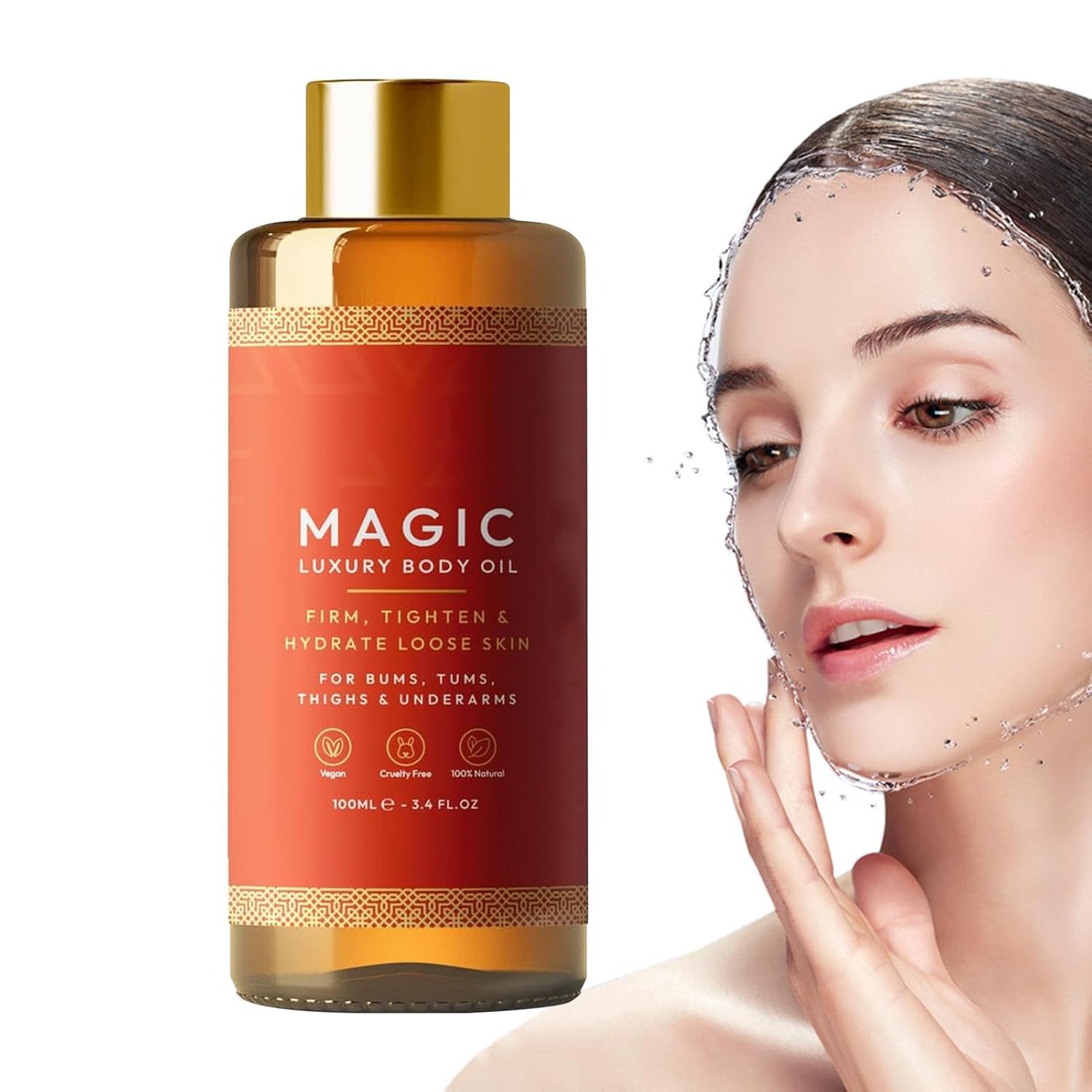 Body Oil, Body Oils for Women, Full Body Moisturizing Oil 100ml | Natural Skin Care Oil, Moisturizing Body Oil, Firming Oil for Skin De