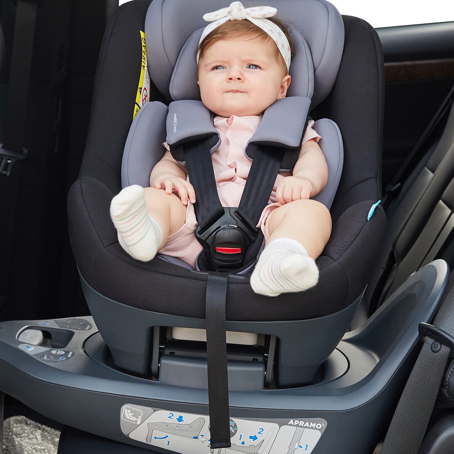 APRAMO Modül One i-Size Baby Car Seat, Can be Used from Birth to Approx. 12 Months (40-75 cm), Group 0+ Car Seat for Babies, Suitable for Family Base Station, Includes Hub i-Size Module