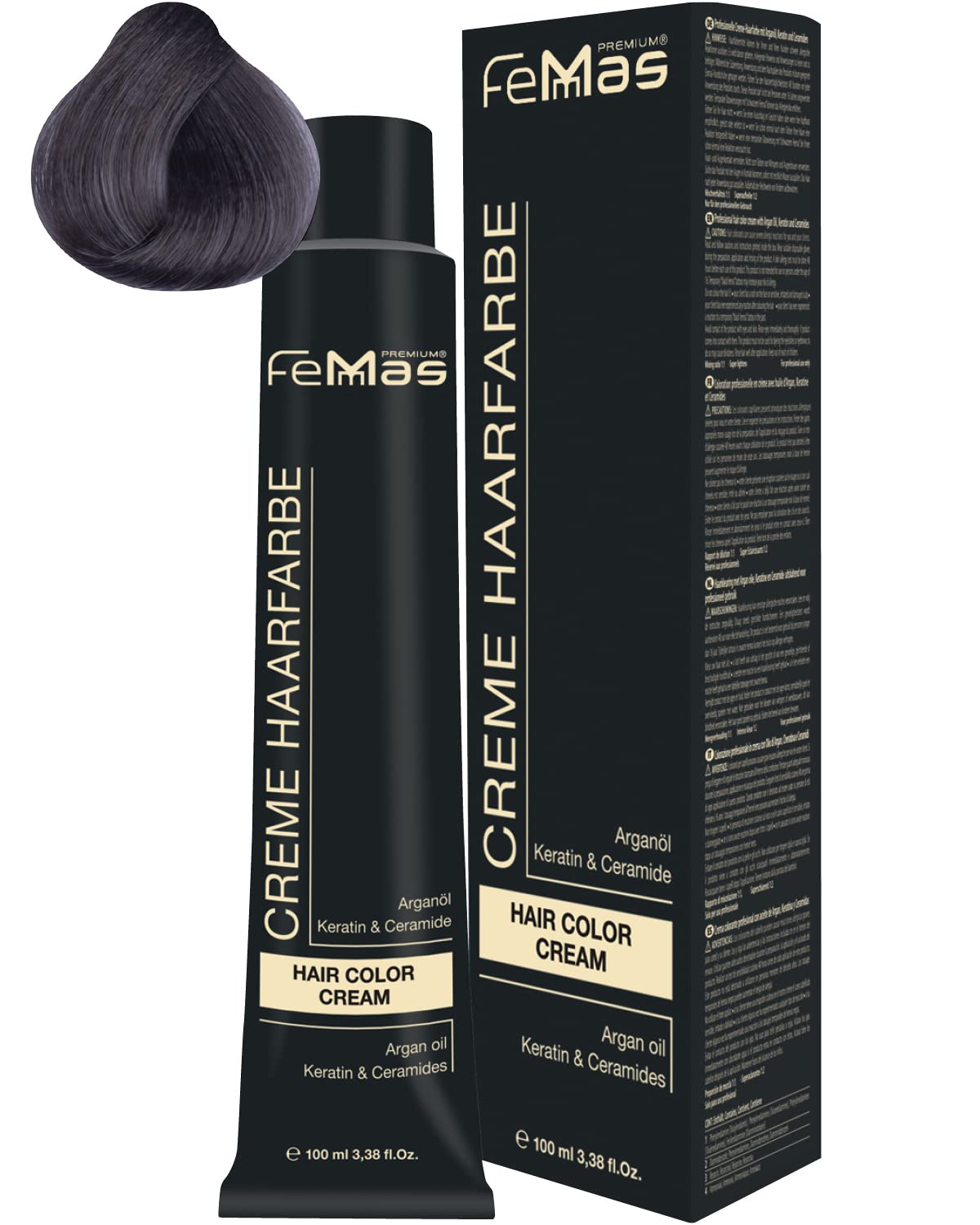 Femmas Hair Colour Cream 100 ml Hair Colour Pure & Mix Ash, ‎pure&mix